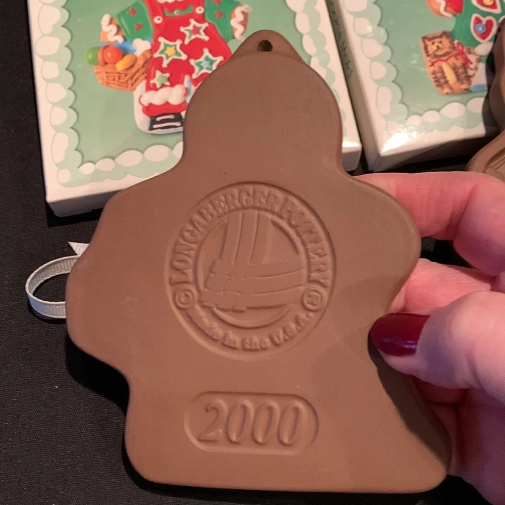 Longaberger 2000 Roger and Ginger Cookie Molds w/Boxes. NEW